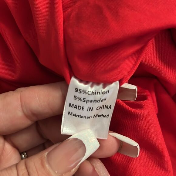 ANRABESS Sexy V Neck Ruched Bodycon Mini Dress Puff Long Sleeve Cocktail - Picture 7 of 12